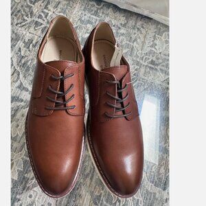 Banana Republic Men's Hybrid Oxford Ortholite Dress Shoes Cognac